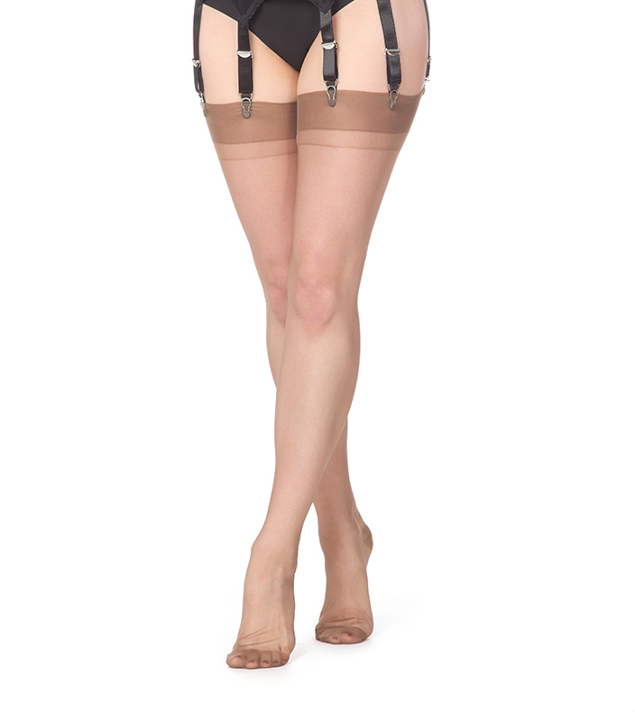 Pur Nylon nahtlos – cacao (braun)