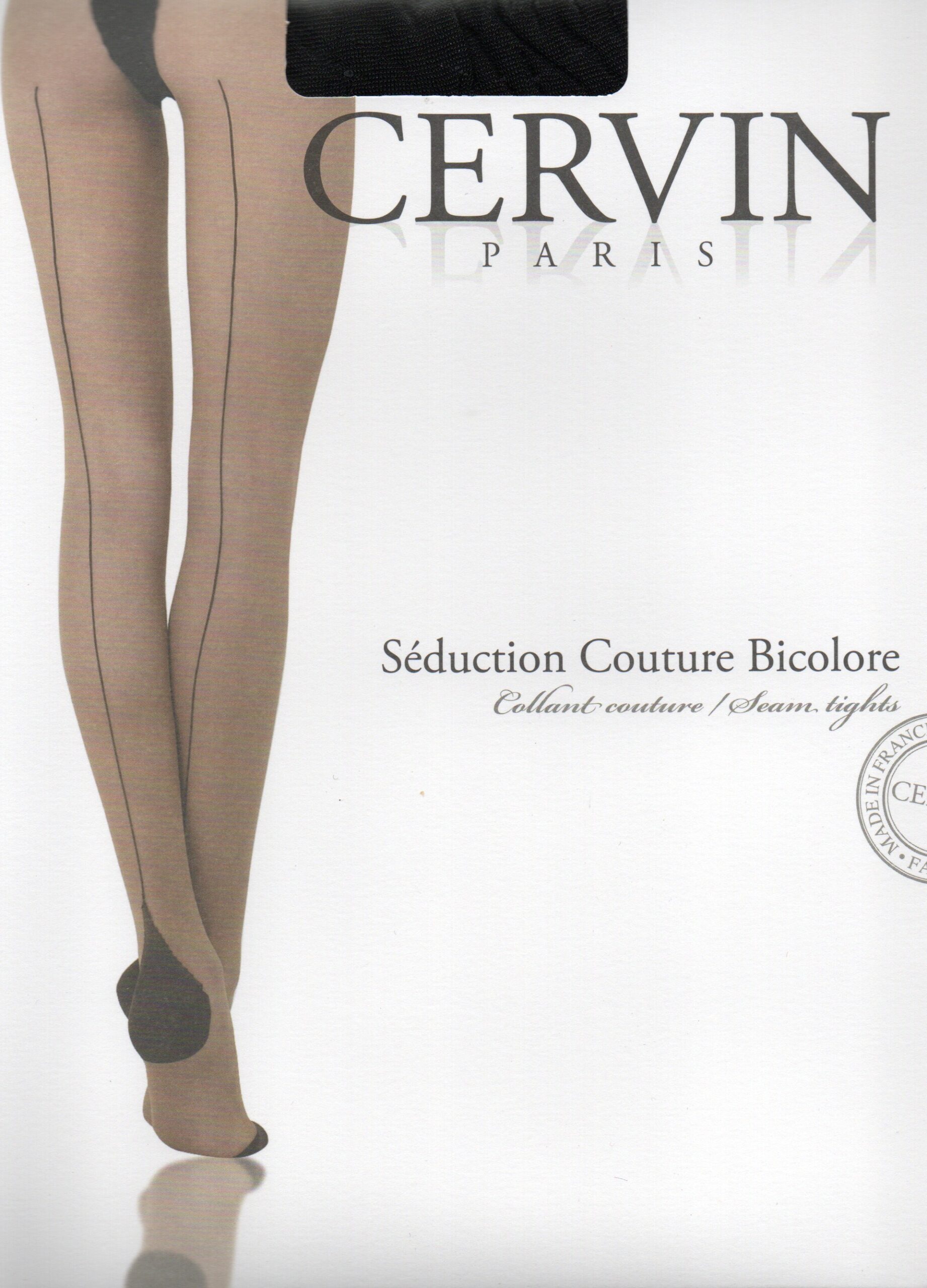 Cervin panty, Seduction Coutoure Bicolore 15 Dn, naad - Afbeelding 4