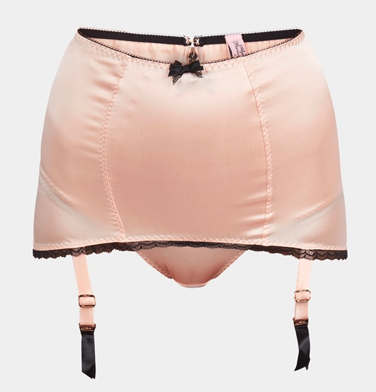 Agent Provocateur – Zijden lijfje met vergulde accessoires zwart – 4-banden maat 34 (S)