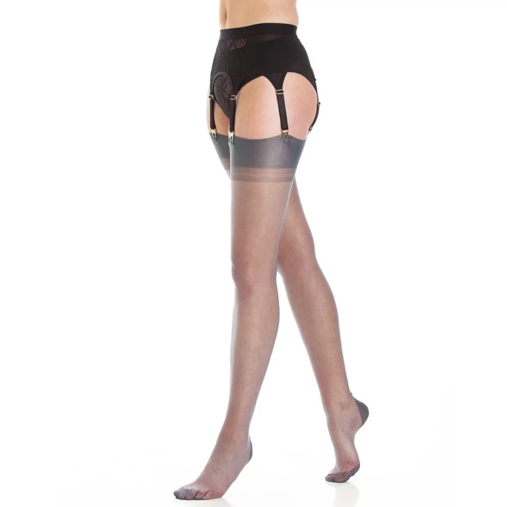Puur nylon naadloos - grijs
