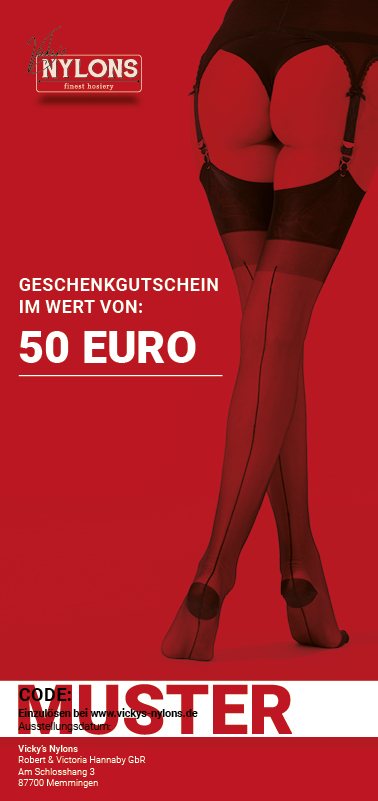 Vickys Nylons Geschek Gutschein Gift Voucher