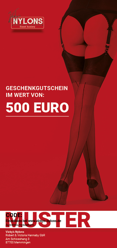 Vickys Nylons Geschek Gutschein Gift Voucher