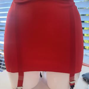 Rock-Strumpfhaltergürtel mit 6 Trägern, Größe L