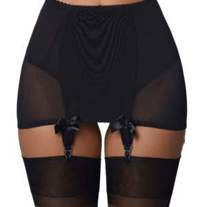 Diva - Retro zwart - 6-band lijfje jarretelgordel