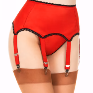 Retro ondoorzichtig of doorschijnend, 6 bandjes - rood-zwart (Kopie)